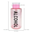 thumbnail image 3 of Pana High Quality 10oz Liquid Pump Dispenser With Alcohol Label - Pink (1 Bottle), 3 of 3