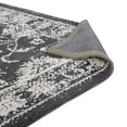 thumbnail image 5 of Modway Kazia Distressed Floral Lattice 5x8 Area Rug in Dark Gray and Ivory, 5 of 6