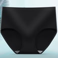thumbnail image 2 of Womens Underwear Comfort High Waist Cotton Breathable Briefs Underwear Women Pack Black L, 2 of 3