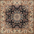 thumbnail image 1 of Ahgly Company Machine Washable Indoor Square Traditional Bakers Brown Area Rugs, 4' Square, 1 of 7