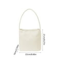 thumbnail image 3 of Material Handbag, Simple Striped Shoulder Tote Bag, Lightweight Shopping and Everyday Bag, Casual Outing Essential Carryall, Compact and Versatile Bag for Personal Items, 3 of 7