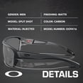 thumbnail image 2 of Oakley OO9416 Split Shot Rectangle Shaped Non-Polarized Sunglasses for Men - Includes Official Eyewear Kit - Matte Carbon Frame with Prizm Black Lens, 2 of 5