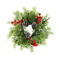 thumbnail image 2 of Christmas Candle Rings with Red Berries and Pine Cones,for Table Centerpiece,Candle Holder Ring for Holiday Decor,Small Wreath Candle Ring for Xmas Festival Home Decoration, Wall Door Window Decor, 2 of 6