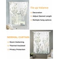 thumbnail image 3 of Sage Green Trees Tie Up Curtains for Window, Thermal Insulated Balloon Shade Adjustable Rod Pocket Curtains Valance Panels for Kitchen Bathroom Cafe 42 x 45 Green Eucalyptus Leaves, 3 of 6