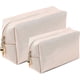 thumbnail image 1 of 2pcs Makeup Bag Small Travel Cosmetic Bags PU Leather Makeup Pouch Small Toiletry Bags, 1 of 4