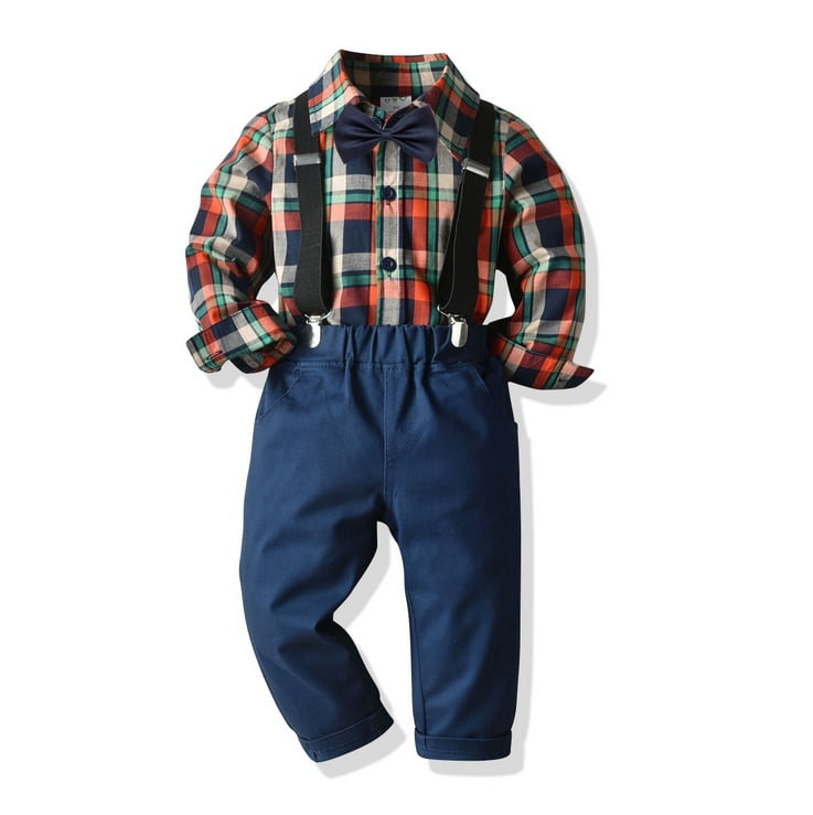baby boy tartan trousers
