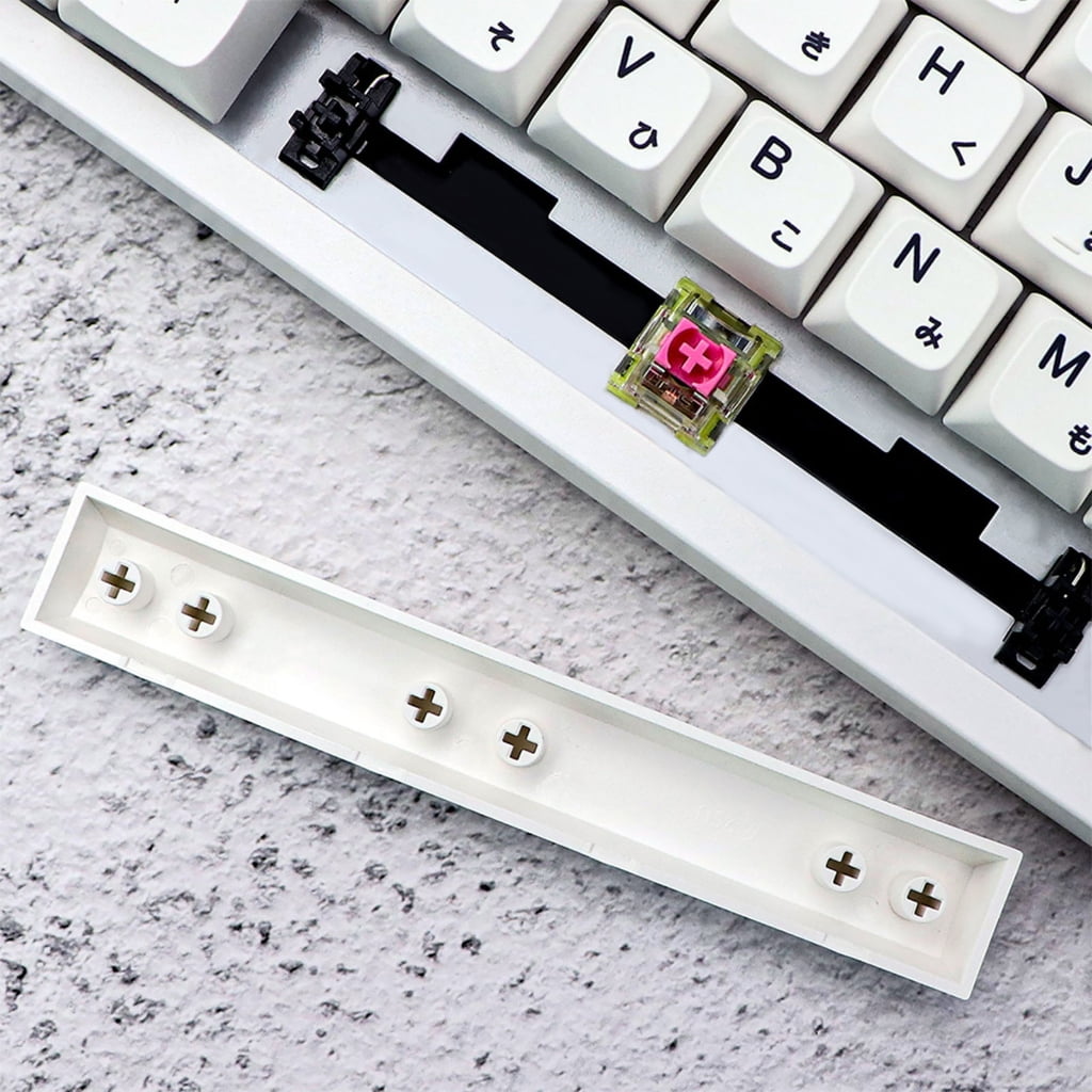 WINDLAND Minimalist White PBT Keycaps XDA Profile Japanese Aesthetics Keycap Set 126PCS