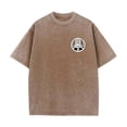thumbnail image 5 of Dagegui Cotton T-Shirt for Men Vintage Graphic Short Sleeve Big & Tall Crewneck T Shirts Casual Loose Fit Everyday Tee Tops Coffee M, 5 of 5