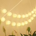 thumbnail image 4 of Luces de hadas de linterna LED de 6,5 m para exteriores, decoración de linterna de jardín de luces de hadas de 30 luces LED en blanco cálido, 4 of 5
