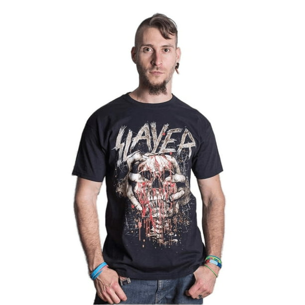 Slayer - Camiseta Calavera para Adultos Unisex (Negro)