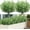 White, variant on Outdoor Artificial Plants & Flowers Fake Outdoor Plants Artificial Shrubs for Outdoors Plastic Floral Arrangements Artificial with Vase (8 Pcs/Purple)