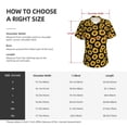 thumbnail image 4 of Honeii Sunflower 6 Print Women's Classic V-Neck T-Shirt,Womens Fashion Tops,Stylish Everyday Top for Women, Casual Summer Spring Outfits Clothes-Small, 4 of 5