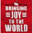 thumbnail image 2 of Christmas Bringing Joy to the World Men's Graphic T Shirt Tees Brisco Brands X, 2 of 6