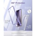 thumbnail image 3 of Suritch For Samsung Galaxy S21 Clear Case 6.2"" (Only) [Built-In Screen Protector] Full Body Protective Hard Shell+Soft Tpu Phone Case For Samsung S21 -(Lavender Blue Edge), 3 of 4