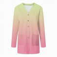 thumbnail image 6 of Towmus Women's Lightweight Cardigan Sweaters Loose Cardigan Solid Color Shirt Casual Long Sleeved Slim Fit Sweaters With Pockets, 6 of 6