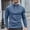 003 Dark Blue, variant on Men's Quarter Zip Pullover Quilted Pullover Casual Solid Color Long Sleeve Mock Neck Sweatshirt Polo