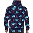 thumbnail image 5 of Hoodies for Men - Cute anchor whale fish dots cartoon Long Sleeve Comfrt Men'S Fashion Hoodies & Sweatshirts, Sweatshirts for Men Hoodies Pullover Clothing Clothes with Pouch, 5 of 7