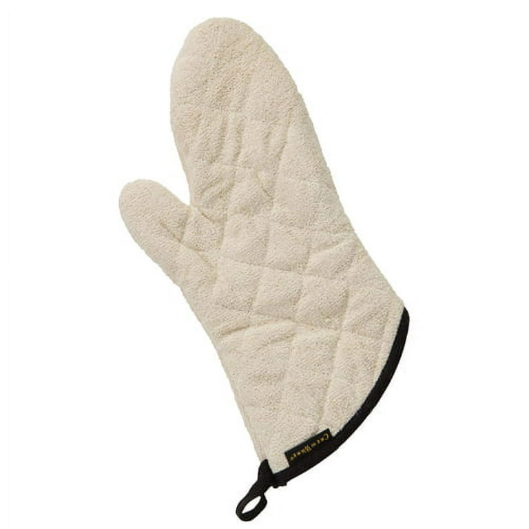 New Star Foodservice 32123 Terry Cloth Oven Mitts, Up to 400F, 13-Inch, Set  of 2