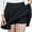 A-Black75, variant on XIAONU Womens Skort Mini Skirt Stretch Flared Built-In Shorts Comfortable Casual Sporty Skirt