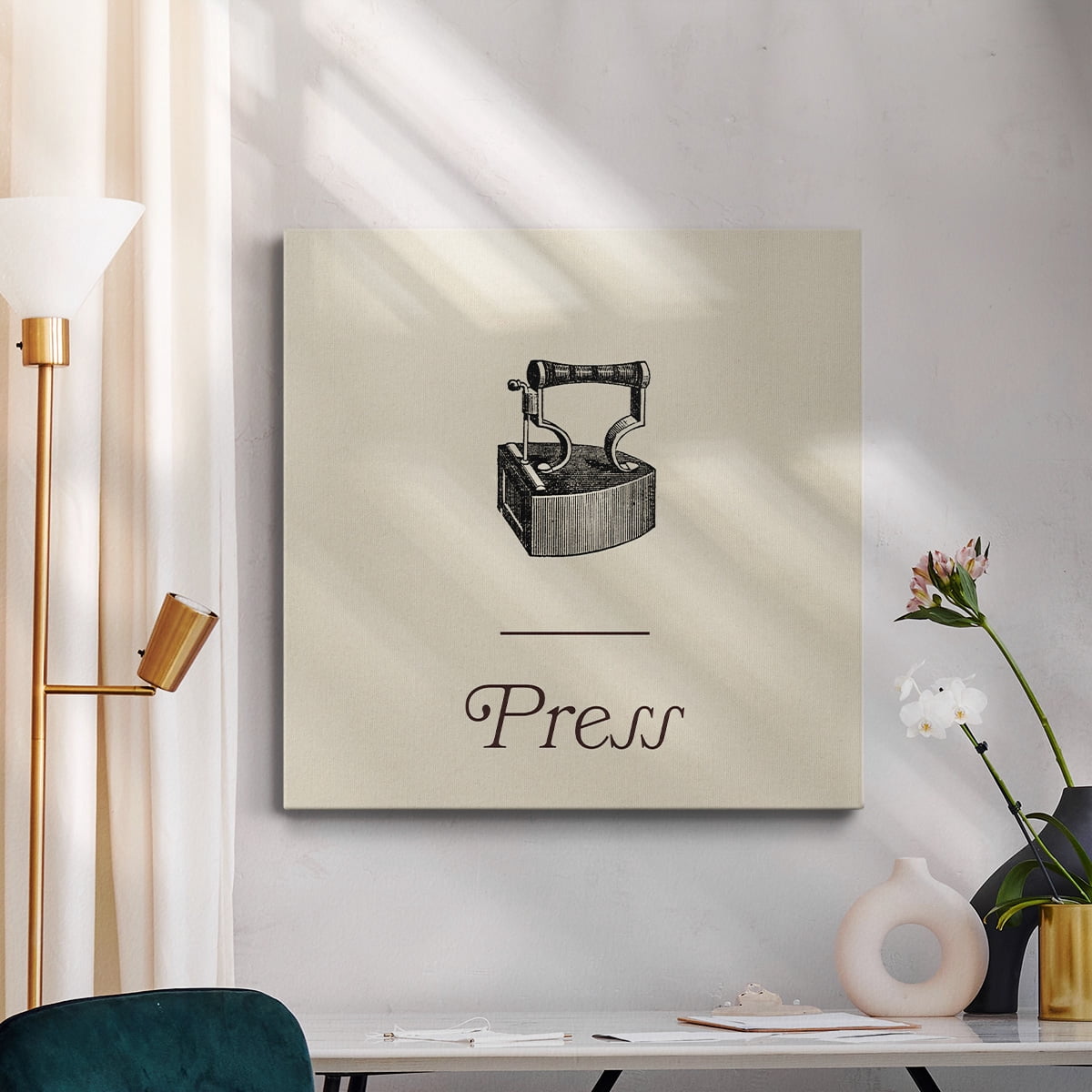 Wexford Home Laundry Sign III-Premium Gallery Wrapped Canvas, 24" x 24" - Ready to Hang