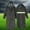 Black, variant on Unisex 2Pc Waterproof Rain Set Windproof Hooded Jacket & Pants Cycling Hiking Rain Gear 2025 Reflective Camping Outfit Black 2X