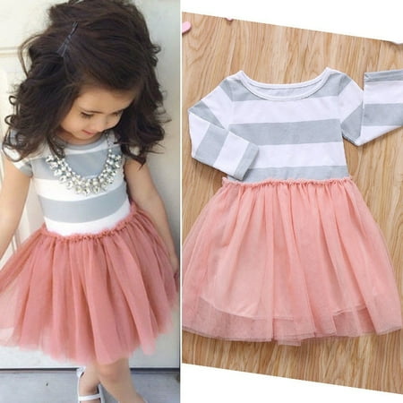 - Flower Girl Princess Dress Kids Baby Party Wedding Pageant Formal Dress Clothes