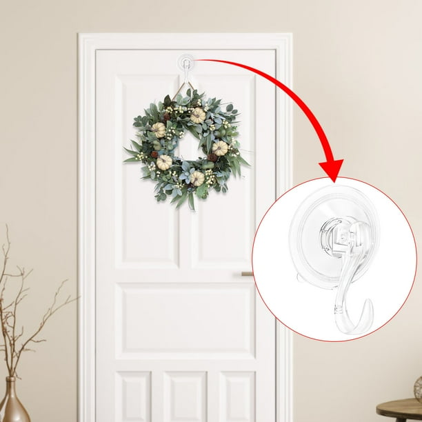 Suction Cup Garland Hook, Window Glass Door Hook, Removable Strong Cup Garland, Halloween Christmas Decoration, Heavy Duty Suction Cup, Easy Install, Metal Frame, For Bedroom