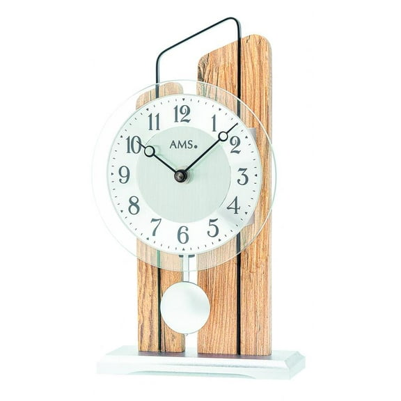 Mantel-clock with quartz movement from AMS