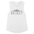 thumbnail image 1 of Skyline Beirut Lebanon Women's Muscle Tank 2X-Large White, 1 of 5