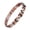 Brown, variant on Women Bracelet, Micro-Paved Rhinestones Inlaid Leaf Design, Electroplated Bangle Wrist Jewelry Accessories