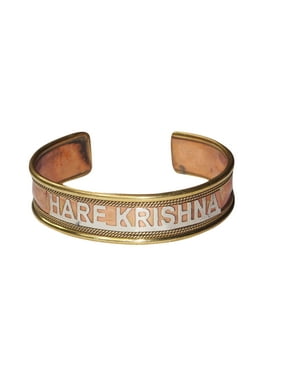 Mogul HARE KRISHNA Adjustable Copper Cuff Bracelet For Men & Women