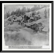Historic Framed Print, Headwaters of the Yuba River. The New Hampshire Rocks, 17-7/8" x 21-7/8"