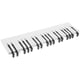 thumbnail image 2 of Wall-mounted Coat Hanger with 16 Piano Keys Hooks Multifunction Practical Coatrack for Bedroom Living Room Bathroom (Black), 2 of 2