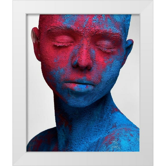 Malikov, Alex 12x14 White Modern Wood Framed Museum Art Print Titled - Colored ecstasy