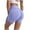 Purple workout shorts woman, variant on Nfurl Women Biker Shorts High Waist Tummy Control Workout Gym Spandex Shorts Casual Solid Color Butt Lifting Yoga Shorts Purple,L