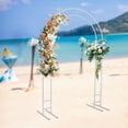 thumbnail image 6 of 7.2ft White Wedding Stand Metal Arch, Wedding Garden Climbing Plants ,Balloon Backdrop Rack, Bridal Party Decoration Arbor, 6 of 19