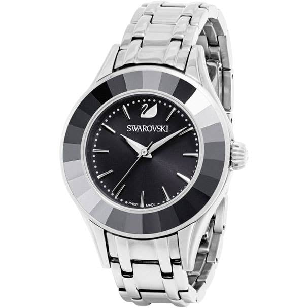 Swarovski Algeria Watch Metal bracelet Black Silver tone