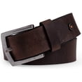 thumbnail image 2 of Timberland PRO Men's 40mm Workwear Leather Belt, Brown/Rivet, 42, 2 of 2