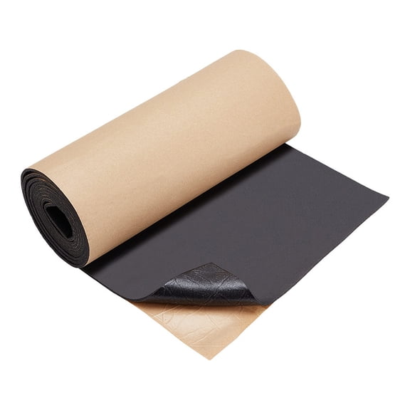11.8x78.7 Inch Sponge Neoprene with Adhesive Foam Rubber Sheet 3mm Thick Black EVA Foam Sponge Rubber Sheet for Gap Filling