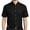 Black, variant on Mens Button-Down Short Sleeve Cotton Twill Shirt, 4XL Black