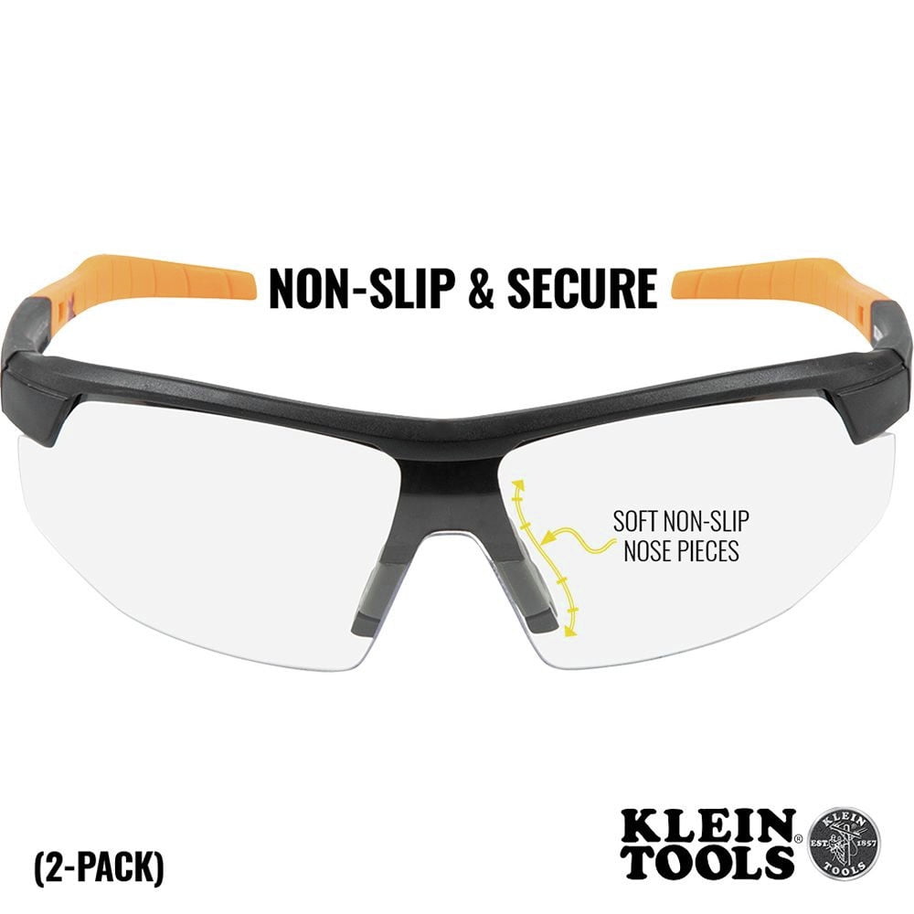 Klein Tools 60171 Standard Safety Glasses - Clear Lens (2/Pack)
