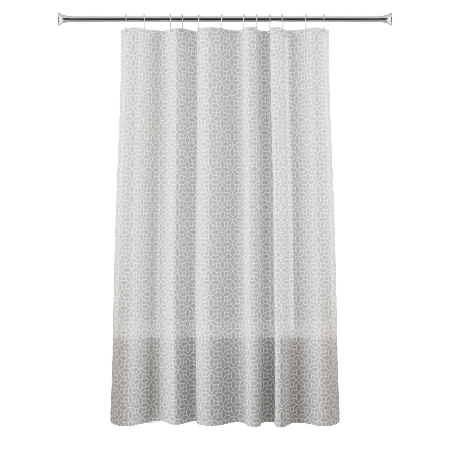 Rideau de douche décoratif Mainstays en PEVA recyclé, imperméable, de poids moyen, designs variés