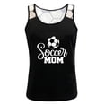 thumbnail image 4 of Drses Women's Tank Tops Women's Solid Round Neck Tank Top Soccer Mama Sleeveless Shirt Soccer Lovers T Shirt Causal Summer Workout Top Womens Summer Tops, 4 of 6