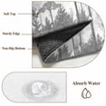 thumbnail image 6 of Round Rugs 7Ft, Watercolor Gray Round Area Rug Washable Indoor Throw Carpet, Botanical Pine Tree Large Non Slip Circle Rug for Dining Room Playroom Home Decor Aesthetic, 6 of 8