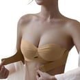 thumbnail image 5 of XFLWAM Strapless Bra for Women Front Buckle Lift Push Up Full Support Bra Adjustable Bandeau Bra with Detachable Straps, 5 of 6