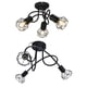 thumbnail image 4 of Araa, capacidad de disipación de calor Soporte para lámpara colgante Elegante luz de techo 3 cabezas Hierro hueco para comedor para dormitorio para oficina para bombilla E14 ANGGREK IH3119, 4 of 8