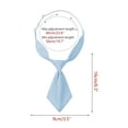 thumbnail image 2 of INSPIRE CHIC Women's Pre-tied Short Ties Solid Color Small Tie for Uniform School Light Blue One Size, 2 of 5