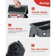 thumbnail image 5 of ACSTEP Folding Step Stool 9'' Non-Slip Folding Stools with Portable Handle for Adults Holds Up to 300 lbs, Plastic Foldable Step Stool for Bathroom, Bedroom, Kitchen, Gray, 5 of 8