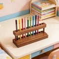 thumbnail image 4 of Gnwei Colored Pencil Holder for Desk, Wooden Crayon Organizer Storage Box, 9-Compartment Wooden Crayon Organizer, Pen and Marker Holder for Classroom, Office, 4 of 4