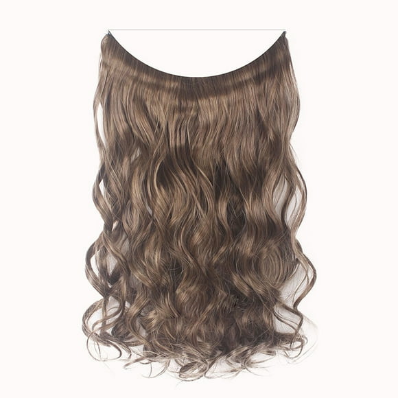 New Fishing Line Chemical Fiber High Temperature Thread Connection Hair Piece - Fashion Thick Clip in Hair Extensions Straight Curls Full Head Hairpiece Clip , Easter Makeup Wig, Mother'S Day Gifts